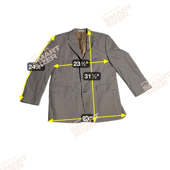 Orvis Blue Gingham Sport Coat, Men's 44R Blazer, Classic 3/2 Roll Jacket - Picture 4 of 10